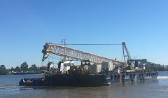 A.M.S. 1807 - AMS new build barge chartered for Samoan piling project