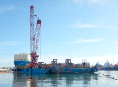 A.M.S. GLADSTONE nears the completion of her current work scope.